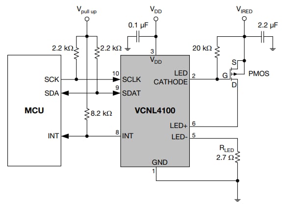 Vishay Semiconductors VCNL3020 Proximity Sensor with Infrared Emitter Vishay Semiconductors VCNL3020 Proximity Sensor with Infrared Emitter